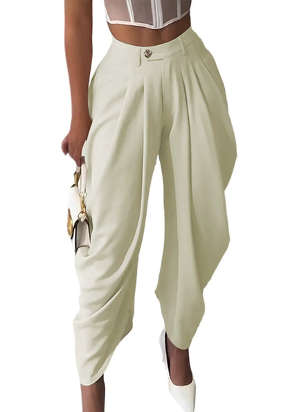 Women High Waist Loose Jogger Pants Casual Trousers