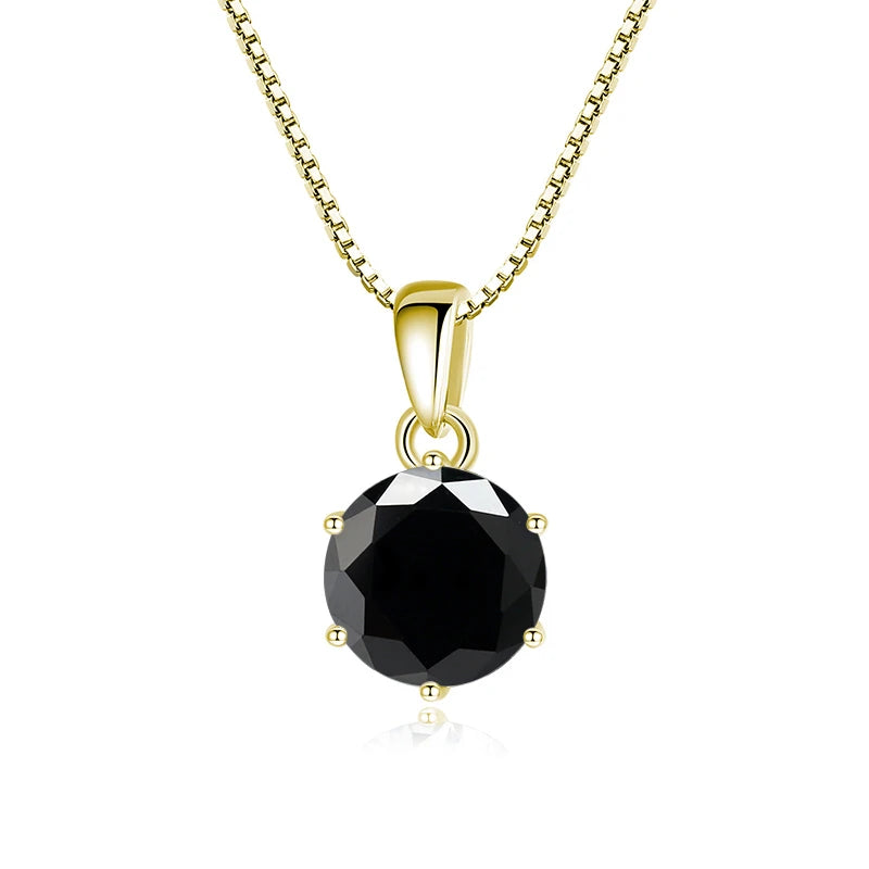 Moissanite Pendant Necklace 925 Sterling Silver Women