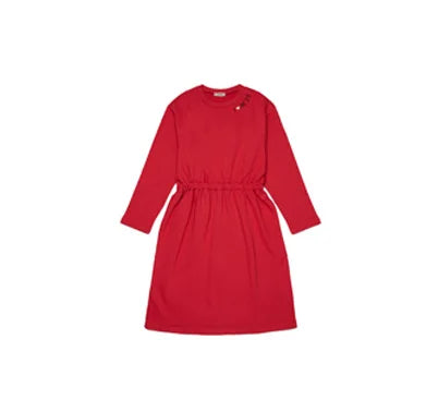 Kids Cute Print Cotton Sweatshirt Dress Set