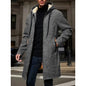 Men's Fleece Hooded Windbreaker Jacket