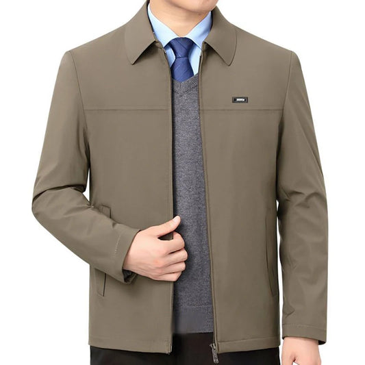 Men's Casual Blazer Jacket Solid Color Polyester