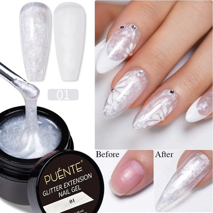 Clear 3D No Wipe Sculpture Gel Nail Polish 15ML
