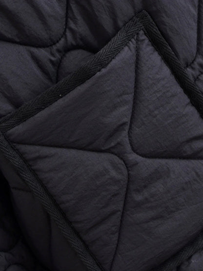 Solid Single-Breasted O-Neck Jacket for Women