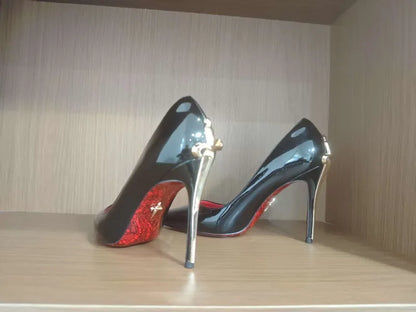 High Heel Stiletto Pointed Leather Women Shoes