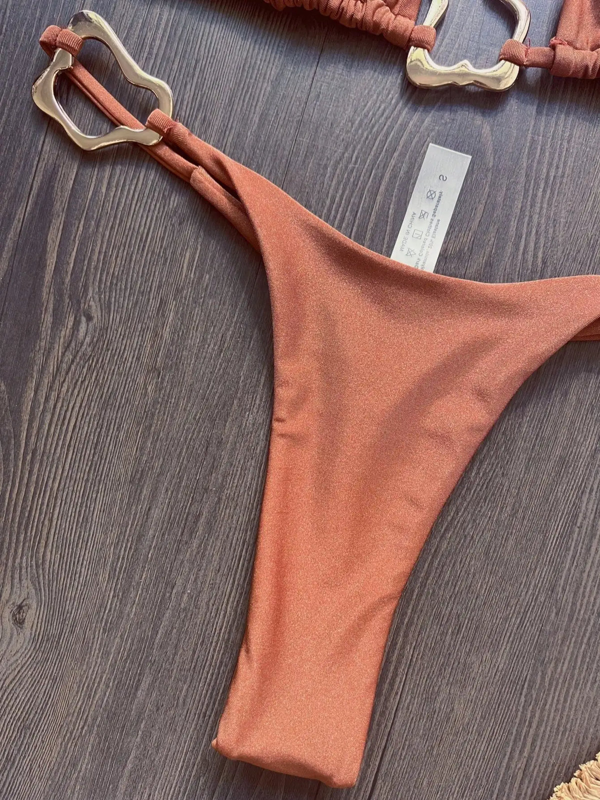 Halter Neck Micro Bikini Set Women Solid Swimwear