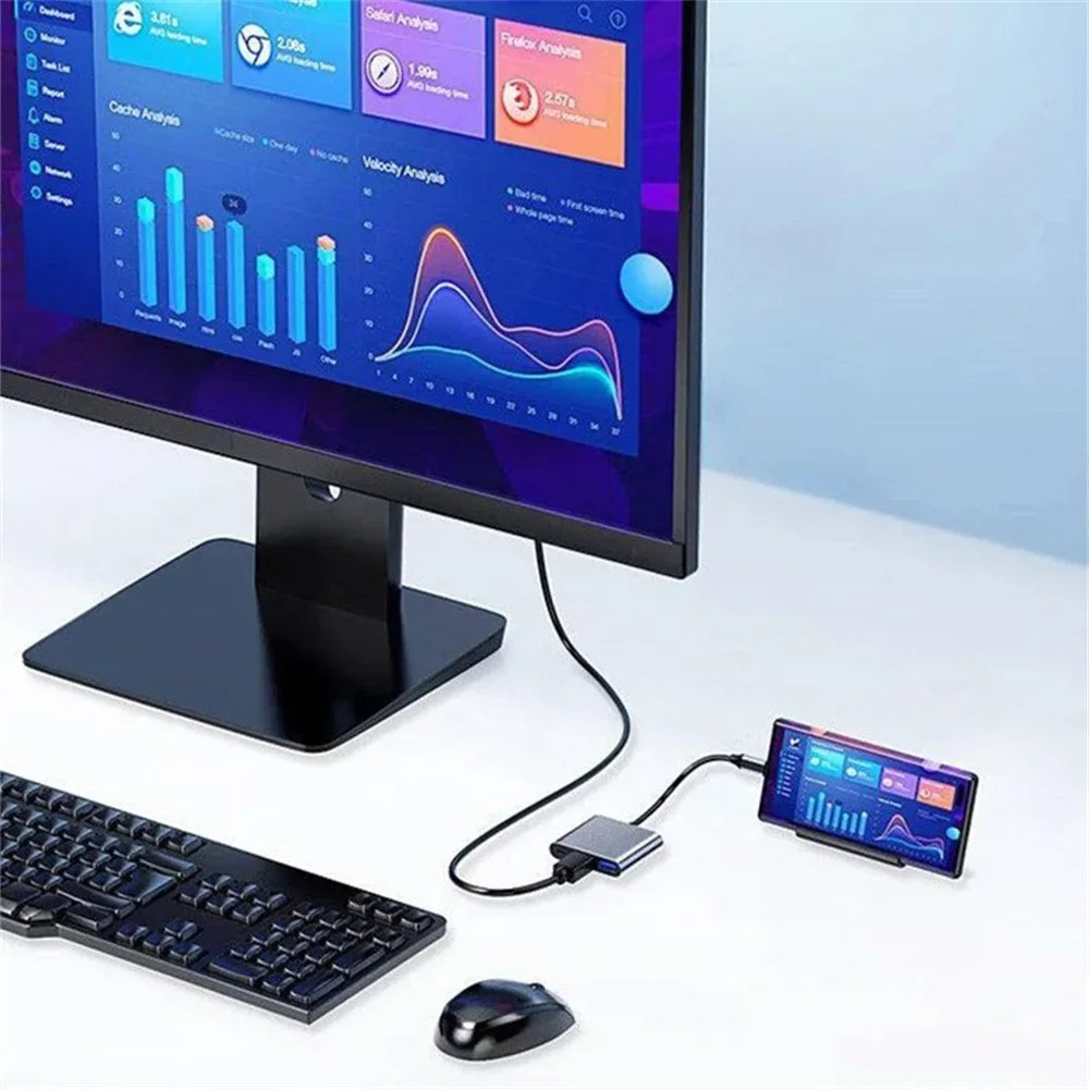 3-in-1 USB-C Hub with HDMI & USB 3.0