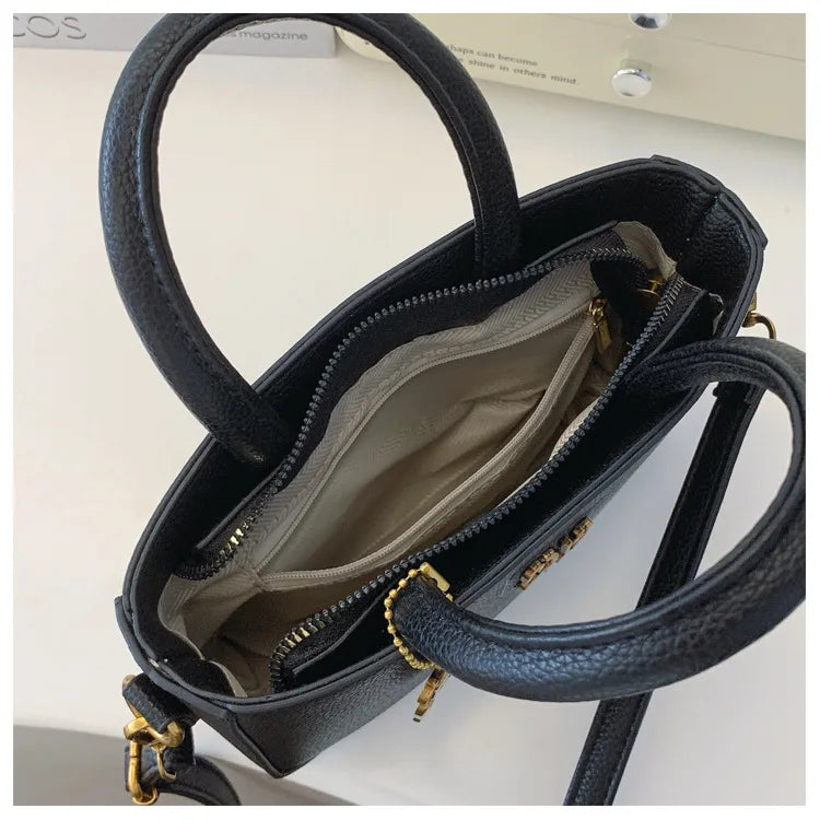Women's Small Square Nylon Shoulder Bag for Mobile Phone
