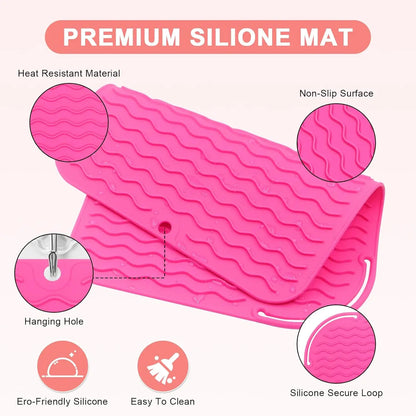 Plus Size Silicone Heat Resistant Mat for Hot Tools