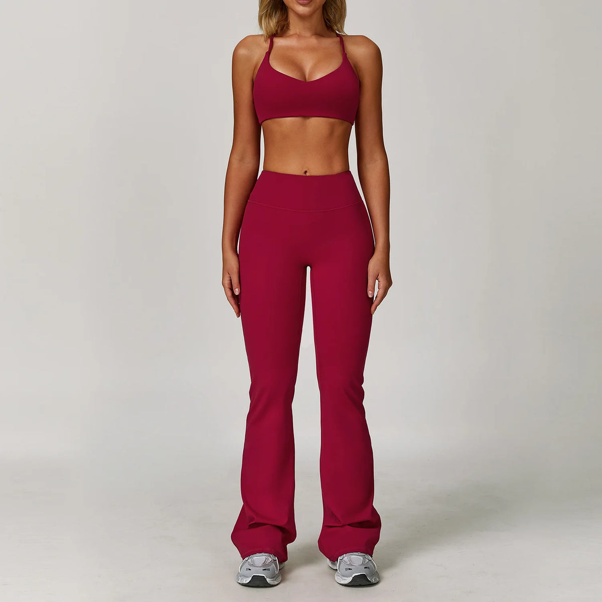 Yoga Suit Sports Set for Women Long Sleeve Athletic Wear