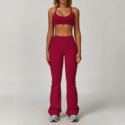 Yoga Suit Sports Set for Women Long Sleeve Athletic Wear