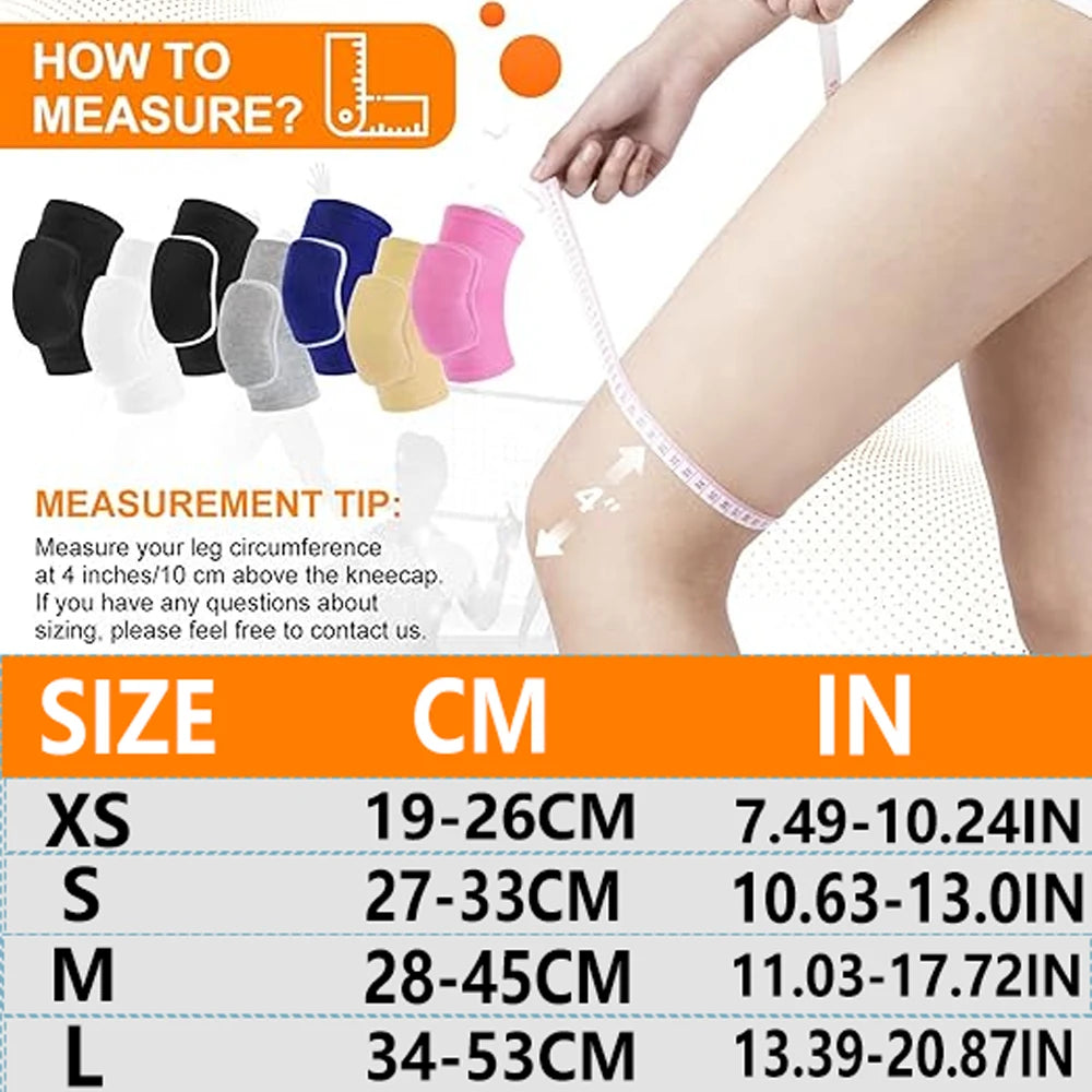 Soft Breathable Volleyball Knee Pads for Sports