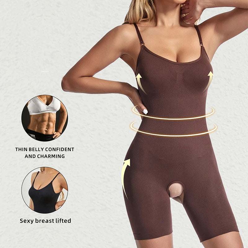 Women Seamless Compression Bodysuit Shapewear