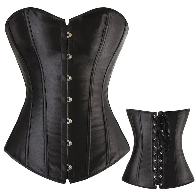 Gothic Lace Up Corset Shapewear for Women