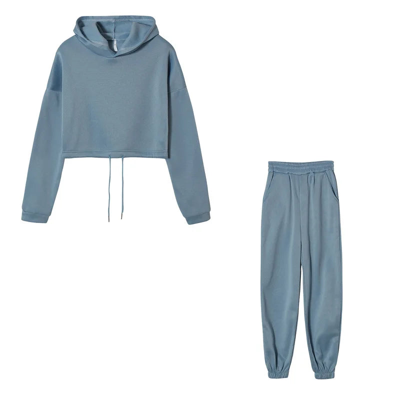 Women's Oversized Hoodie and Sweatpants Tracksuit