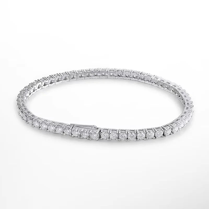 Moissanite Tennis Bracelet in 925 Sterling Silver