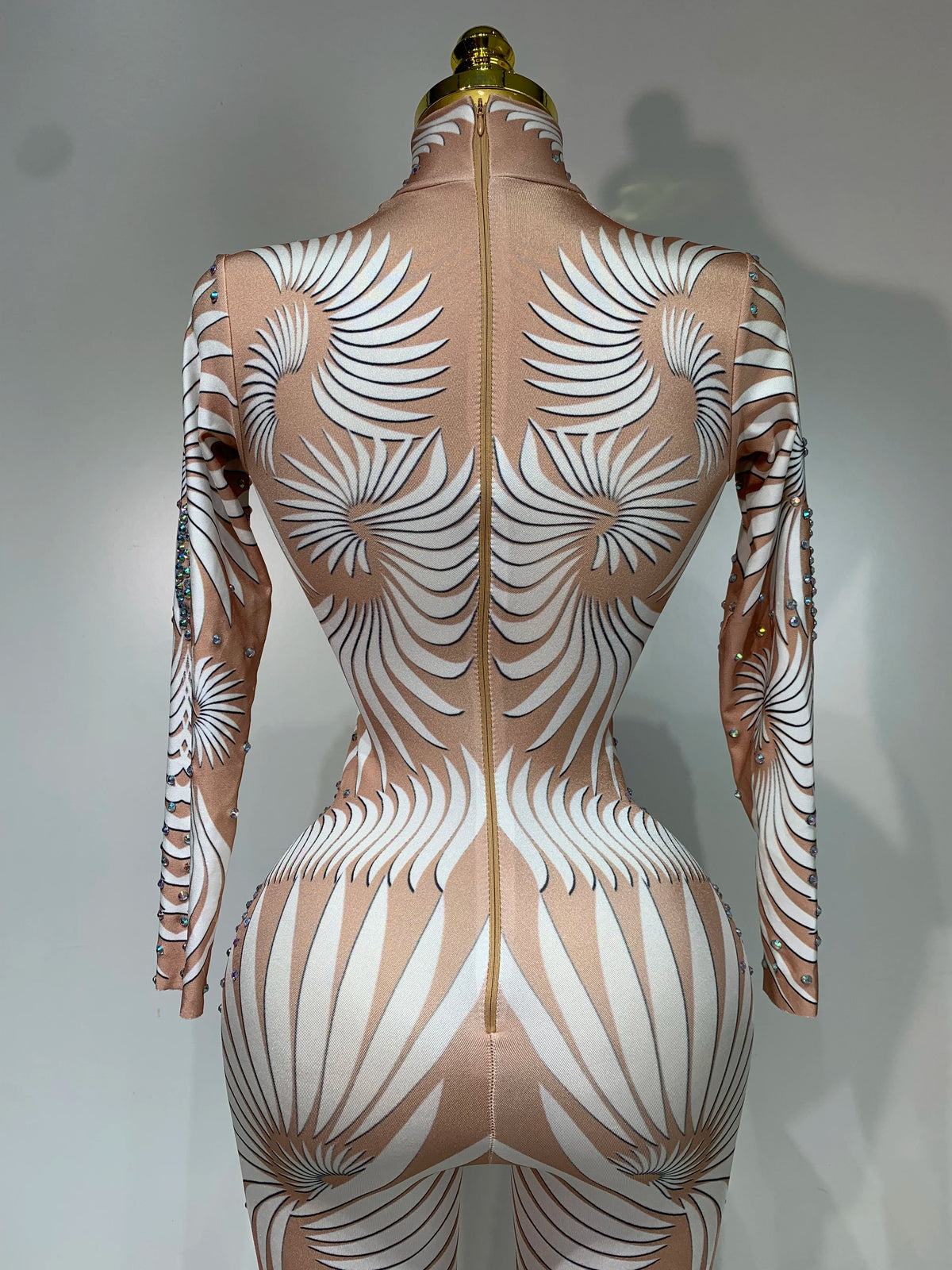Sparkly Diamond Mesh Jumpsuit for Women
