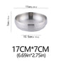 304 Stainless Steel Double Layer Noodle Bowl Gold Silver