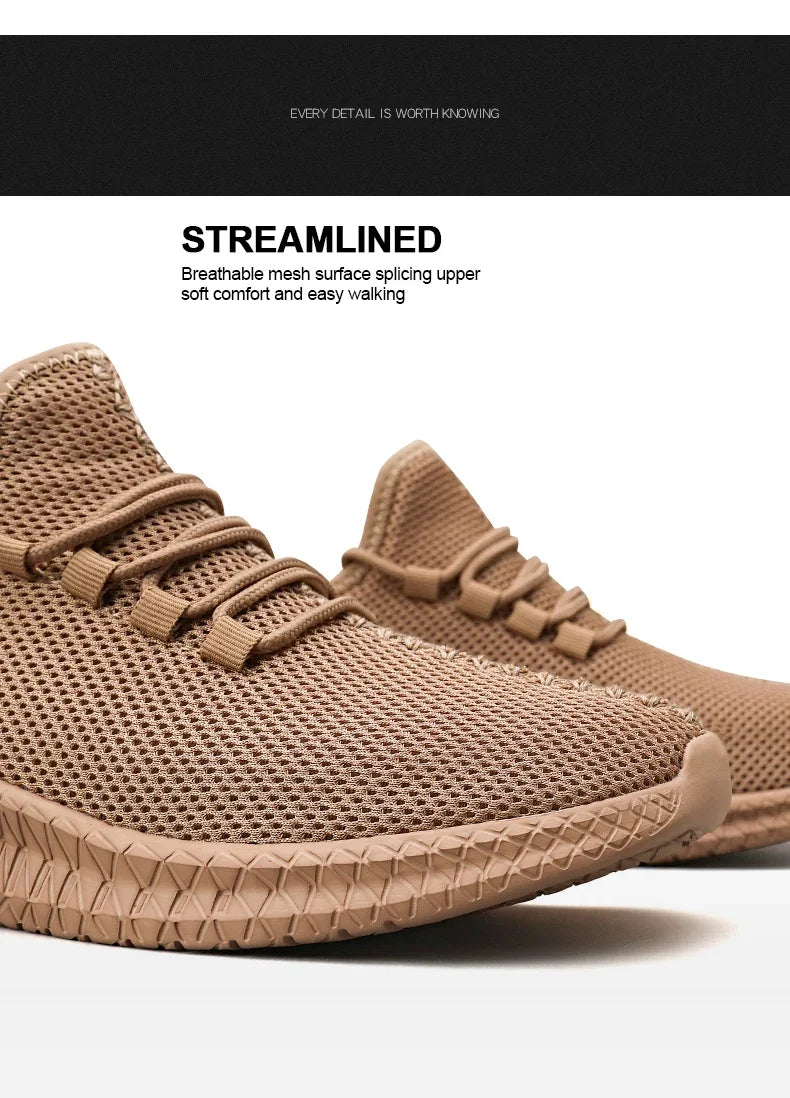 Men's Breathable Non-Slip Sports Sneakers for Outdoor Use