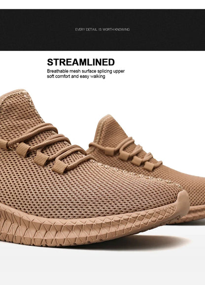 Men's Breathable Non-Slip Sports Sneakers for Outdoor Use