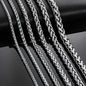 Stainless Steel Classic Curb Necklace 14 to 40 Inches