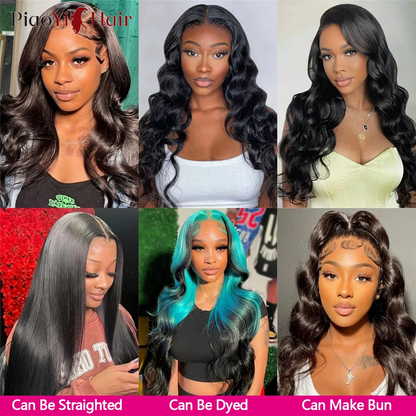 13X6 HD Lace Frontal Body Wave Human Hair Bundles