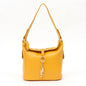 Zency Red Genuine Leather Hobo Shoulder Bag