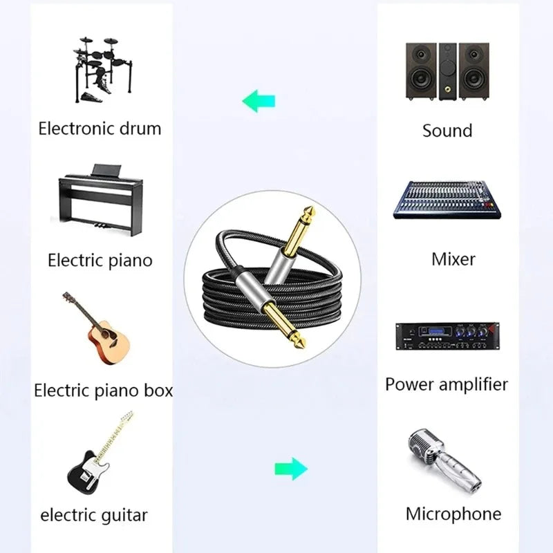 6.35mm Guitar Instrument Cabl