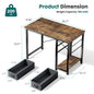 JHK 47 Inch Wood Computer Desk with 2 Drawers