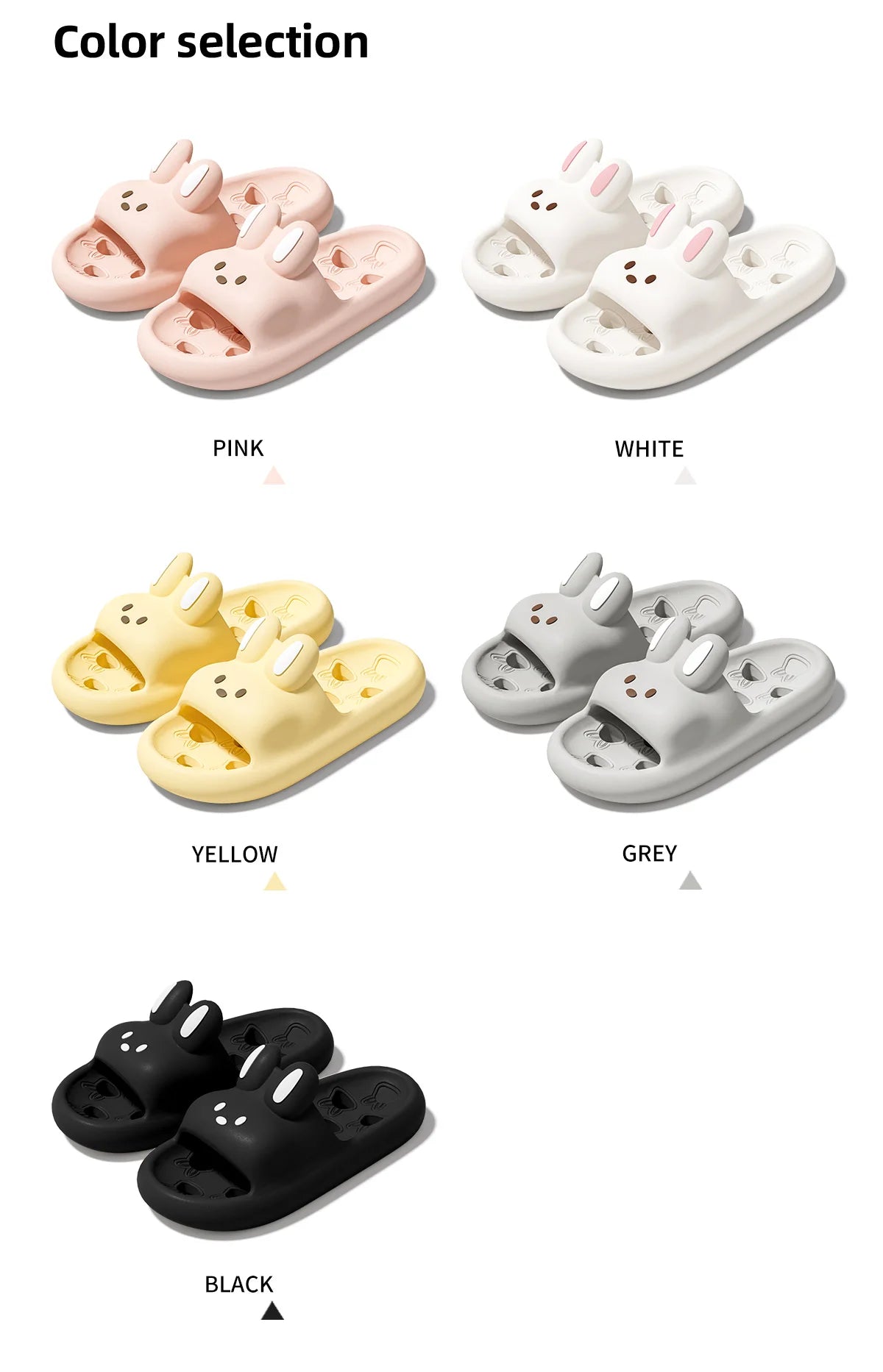 Cartoon Women Non-Slip EVA Bathroom Slippers