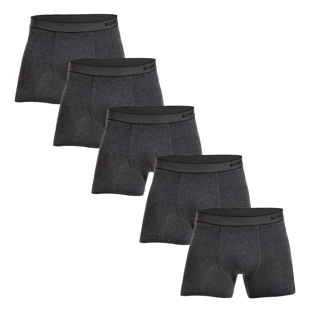 Men's Cotton Boxer Shorts Underwear Set of 5