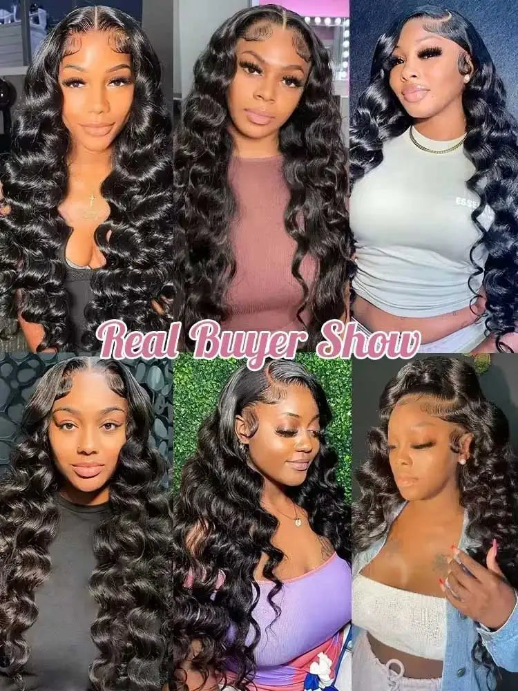 40 Inch Loose Deep Wave Lace Front Human Hair Wig