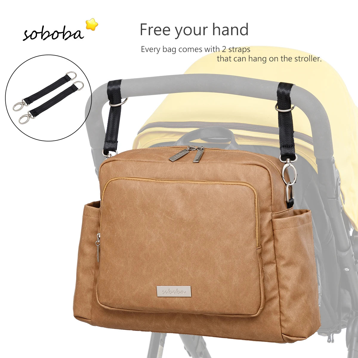 Soboba Waterproof Polyester Diaper Backpack for Babies