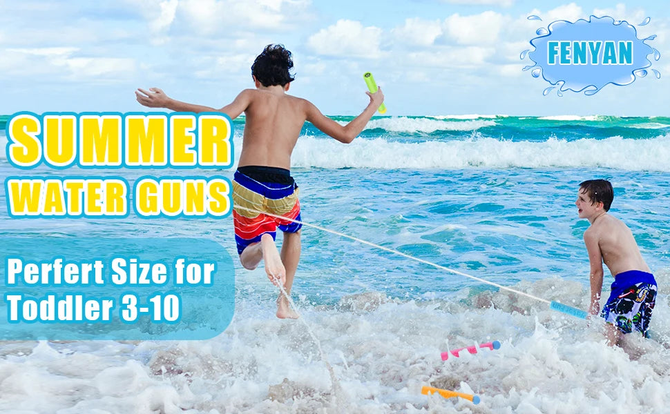10 Packs Foam Water Guns for Kids Outdoor Fun