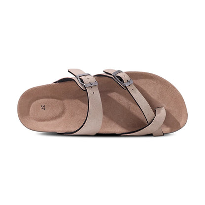 Comwarm Women's Suede Mules Slippers with Cork Insole