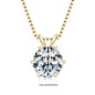 Moissanite Pendant Necklace 925 Sterling Silver Women