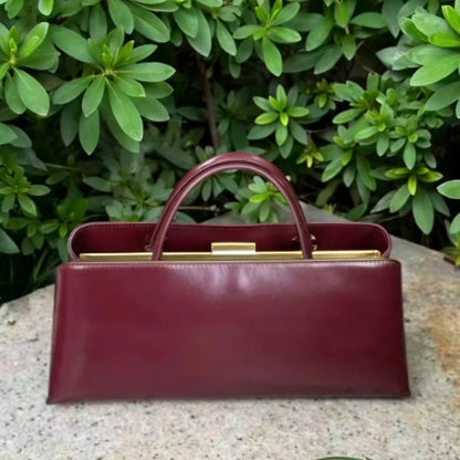 Luxury Pu Leather Shoulder Bag with Magnetic Clip