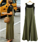 Women’s Cotton Linen Wide Leg Jumpsuit 5XL