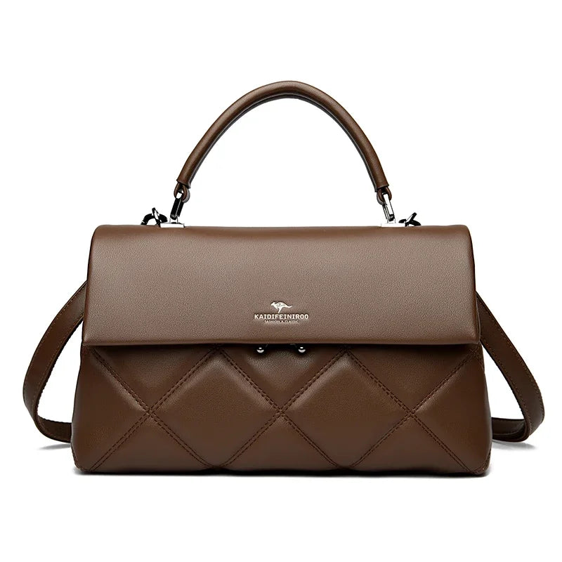 Women's Soft Leather Crossbody Handbag