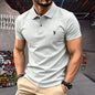 Men's Short Sleeve Polo Shirt Cotton Embroidery Casual