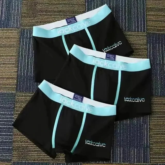 Cotton Boxer Shorts for Men 3Pcs Breathable Underwear