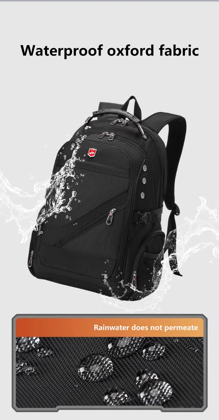 Waterproof Oxford Laptop Backpack for Travel and School