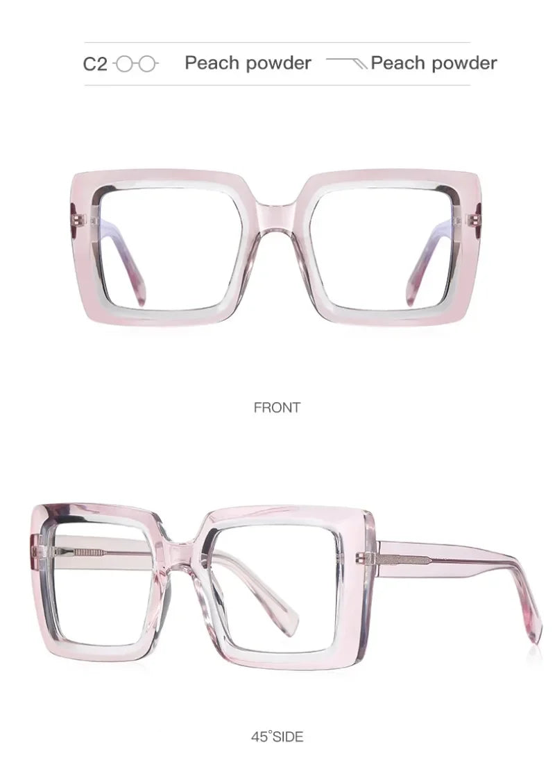 Trendy Square Large Frame Reading Glasses for Women