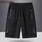 Men's Casual Running Shorts Black Gray Polyester