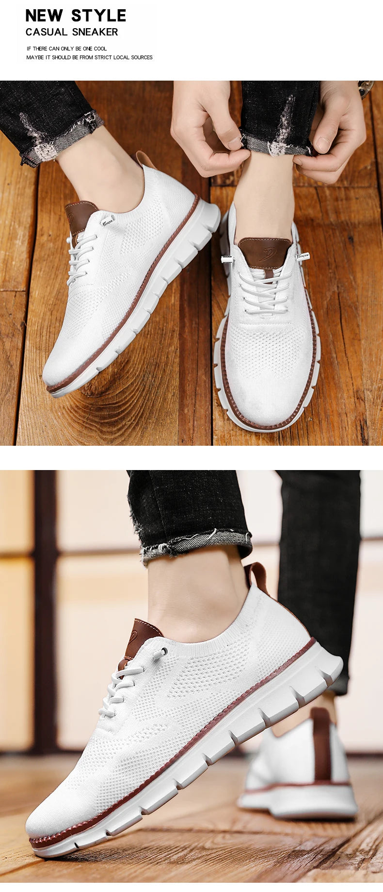 Men's Large Casual Fly-Weave Mesh Sports Shoes