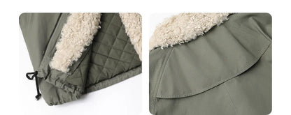 Cotton Motorcycle Jacket for Women Casual Retro Style