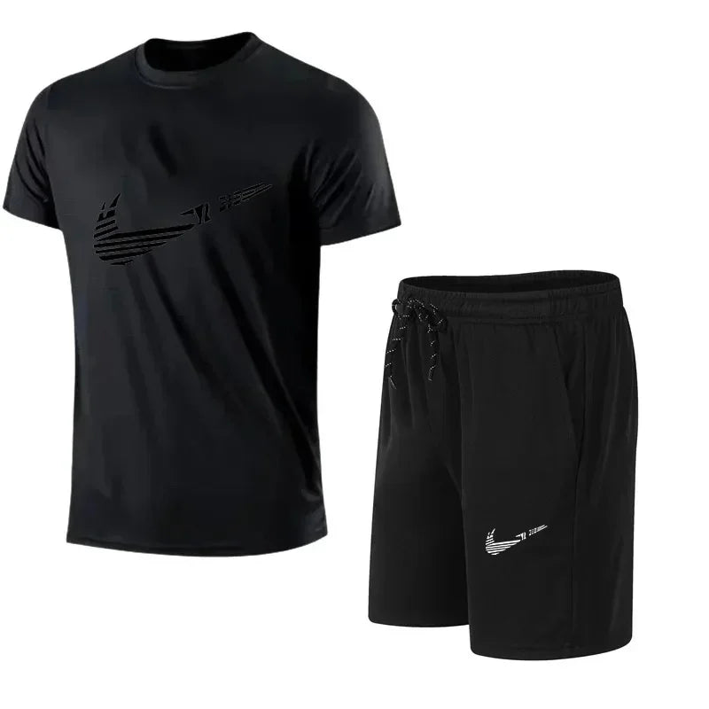 Men's Summer Casual Polyester Tracksuit Set
