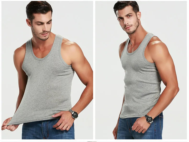 Men's Cotton Sports Skinny Vest Sleeveless Top