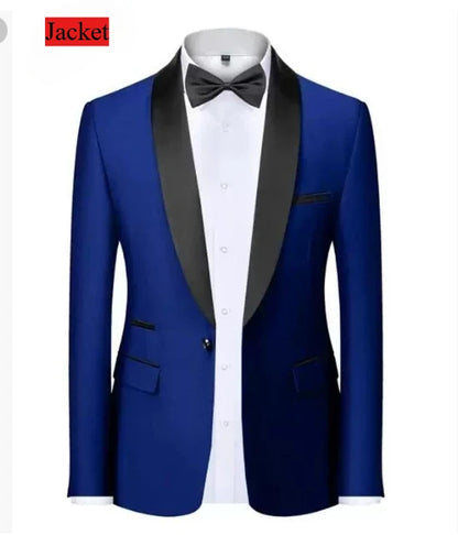 Men Slim Fit Tuxedo Suit for Weddings and Parties