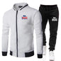 Men's Casual Spring and Autumn Zipper Jacket Set