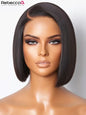 8 Inch Straight Bob Wig 100% Human Hair Natural Black
